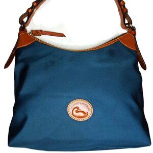 Dooney & Bourke Large Nylon Erica Hobo with British Tan trim